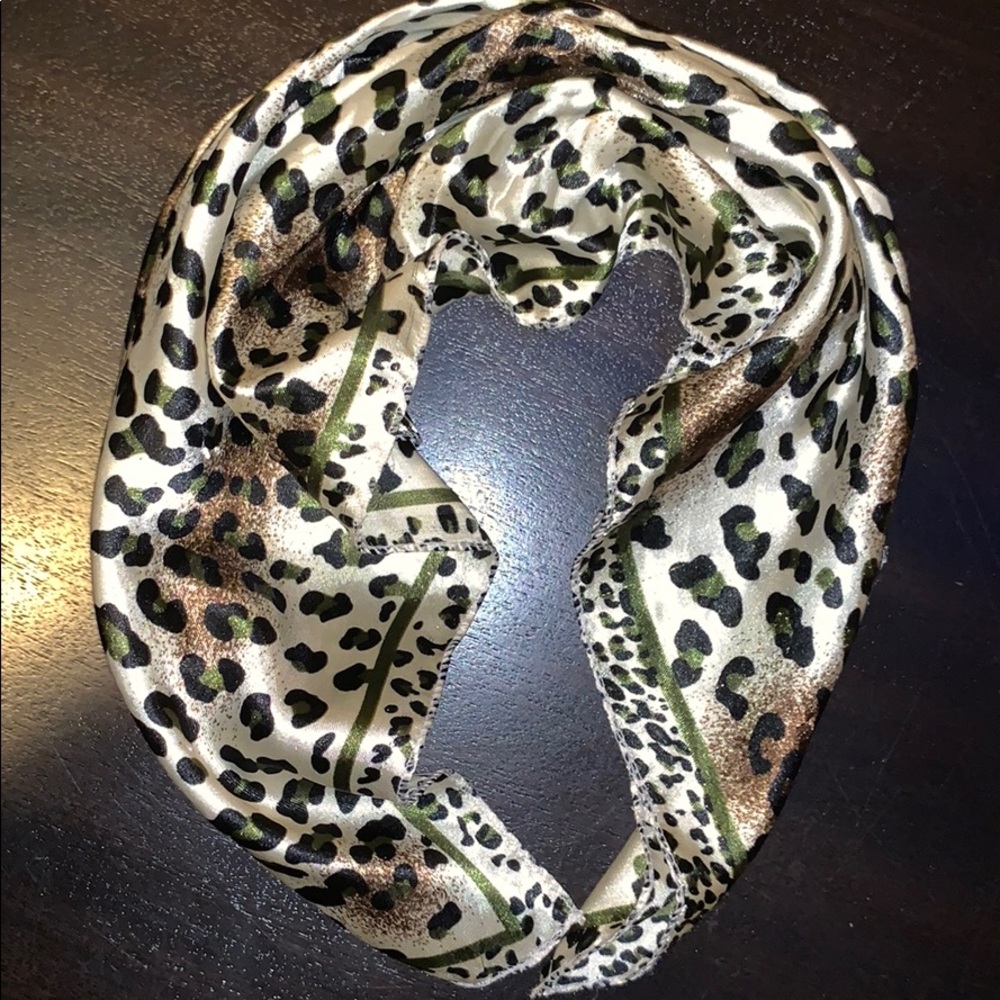 Cheetah Print Silk Scarf
